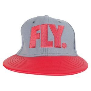 Nike True "Fly" Wool / Faux Leather Snapback Hat Grey / Red OS